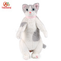 ICTI 30cm plush cat toy long leg cat of plush toy lifelike plush toy